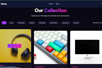 build a modern react ecommerce frontend website