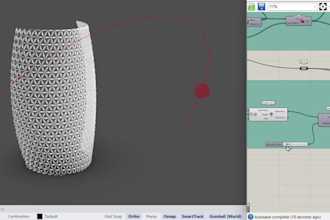 create parametric patterns, design and 3d model in rhino and grasshopper