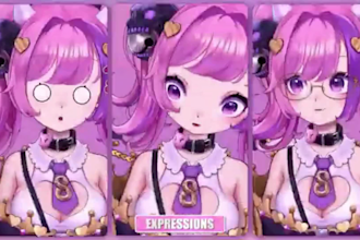 design and rig live2d vtuber model, 2d vtuber model, avatar for streaming