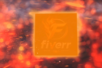 design glowing neon logo reveal with smooth smoke animation