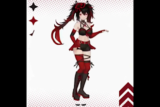 create, rig and port custom vrchat avatar warudo koikatsu vrm model for gmod mmd
