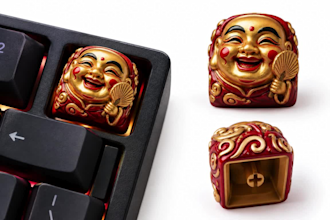 design and sculpt custom artisan keycap 3d model stl for 3d printing