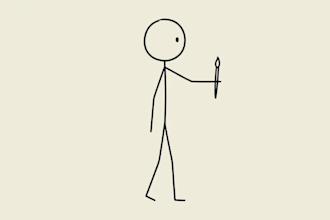 create a faceless youtube video with consistent stick figure animation