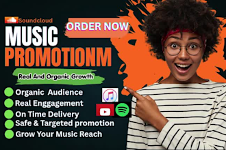 promote your soundcloud music to targeted listeners and music audience