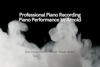 record professional piano for your song or sheet music