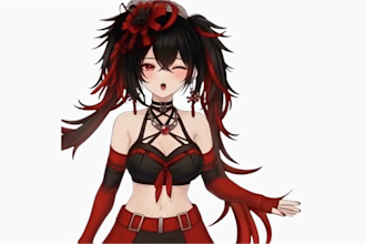 create custom 3d vtuber model rigging ready to stream vroid vrchat avatar model