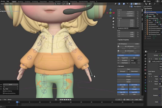input skeleton to 3d model,vrm 3d avatar,ikfk rig, animate cc4 rig,liveline face