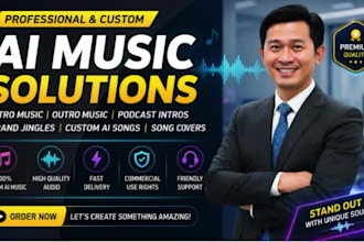 create ai intro music, podcast intro, outro music and brand jingles
