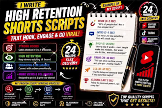 write viral youtube shorts scripts