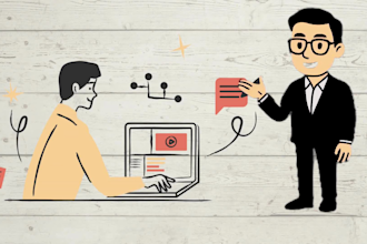 create a talking doodle explainer video using your real photo