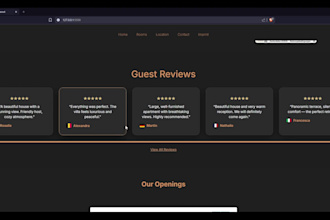 build a luxury villa or hotel booking landing page