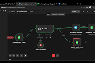 build custom n8n ai content automation workflows for business