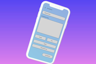 design modern mobile app UI design in figma