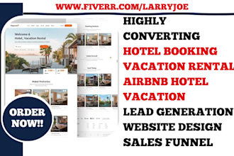 generate hotel, vacation rental, and airbnb booking leads and website design
