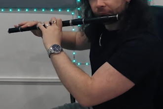 play irish wooden flute on your track