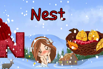 create 3d pixar style kids animation videos and nursery rhymes for toddlers
