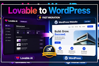 migrate lovable website to wordpress build fix medical dental lovable ai website