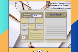 design a printable and digital daily planner template