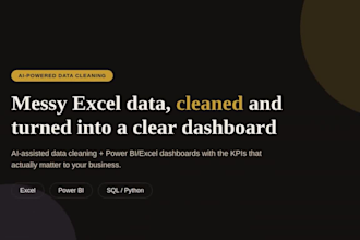 clean and automate your messy excel data with ai and build a dashboard