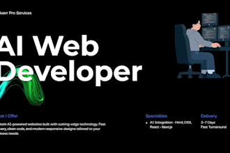 develop ai chatbot, ai website application, ai agent
