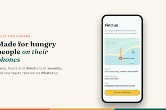 create an online menu for any business model