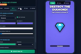 develop custom HTML5 playable ads and interactive minigames
