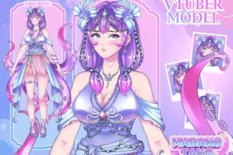 design and rig high quality live2d vtuber model 2d nsfw vtuber model commission