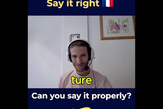 improve your french pronunciation with audio feedback