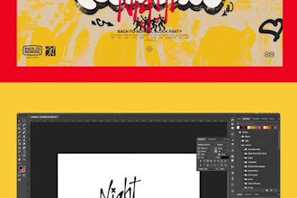 design premium event flyers or high end promo posters