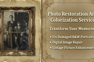 restore damaged photos, repair old images, fix pictures