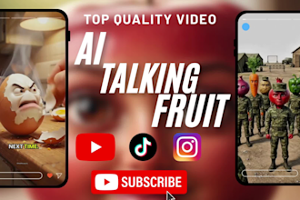 do viral ai talking fruit talking objects ai life hacks funny talking food