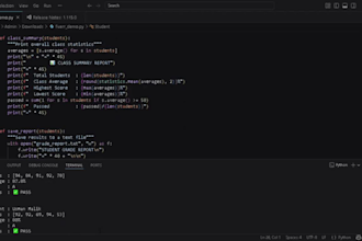 help with python assignments, tasks and projects