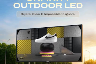 create football stadium led ads, pitchside ads, football billboard animation