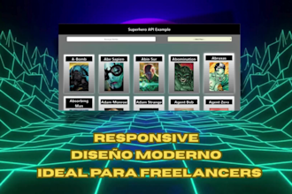 crearé un diseño web para portfolios y proyectos