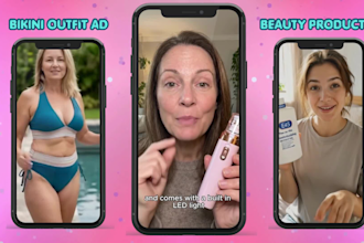 create tiktok video ads and facebook video ads