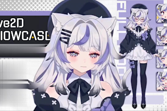 design and rig live2d vtuber model, vtuber rigging, live2d vtuber, vrchat avatar