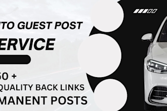 write publish car guest post, authority backlinks, SEO