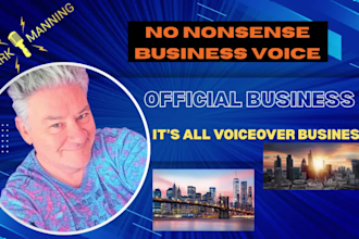 male voiceover neutral english for IVR etc business projects