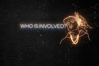 create glowing lyric video