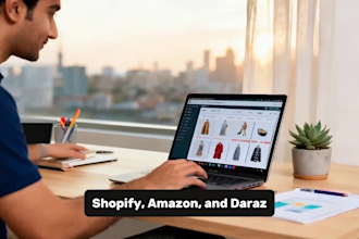 do product listing on shopify, amazon, daraz professionally