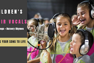 provide children choir vocals for kids songs and nursery rhymes