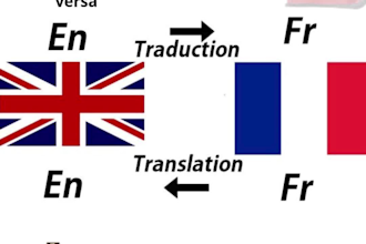 translates text from french to english