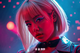 create cinematic k pop music video korean pop, dance pop and cinematic visuals
