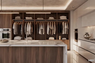 design kitchen cabinetry, closet design, wardrobe and residential interior