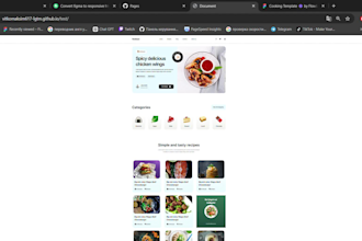 convert figma to responsive HTML tailwind CSS website