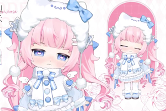 create a cute anime live2d vtuber avatar