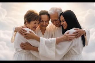 create a heavenly memorial tribute video with angel wings