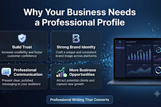 write a professional company profile that builds trust