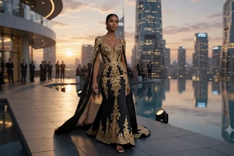 create cinematic ai model videos for social media, stunning luxury ai video