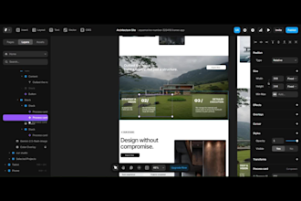 build a framer website for architects and design brands